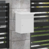 Skrzynka na przesyłki z drzwiami Biały 47.5 x 38 x 59 cm Stal