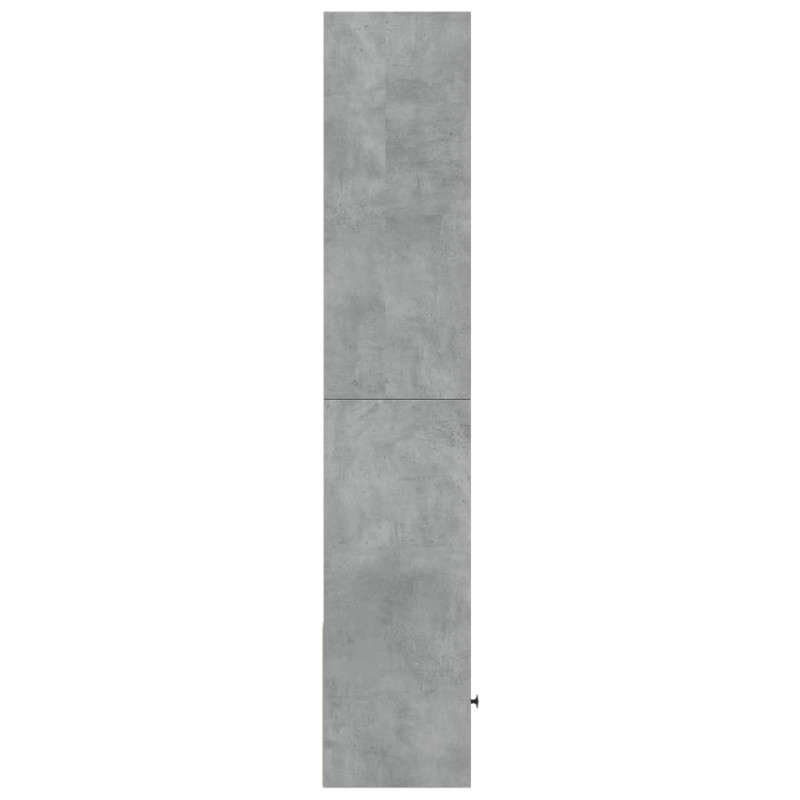 Regał, szarość betonu, 40x36x189 cm, materiał drewnopochodny
