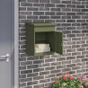 Skrzynka na przesyłki Z blokadą oliwkowy 47.5 x 38 x 59 cm Stal