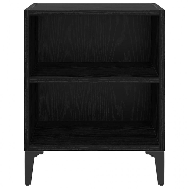 Szafka Nocna 2 pcs Czarny Dąb 40 x 30 x 50 cm