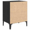Szafka Nocna 2 pcs Czarny Dąb 40 x 30 x 50 cm