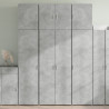 Wysoka szafka, szarość betonu, 80x42,5x249 cm