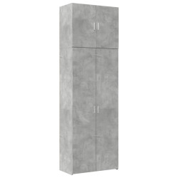 Wysoka szafka, szarość betonu, 80x42,5x249 cm