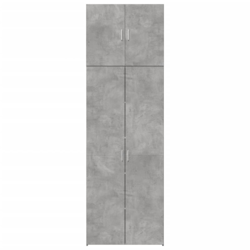 Wysoka szafka, szarość betonu, 80x42,5x249 cm