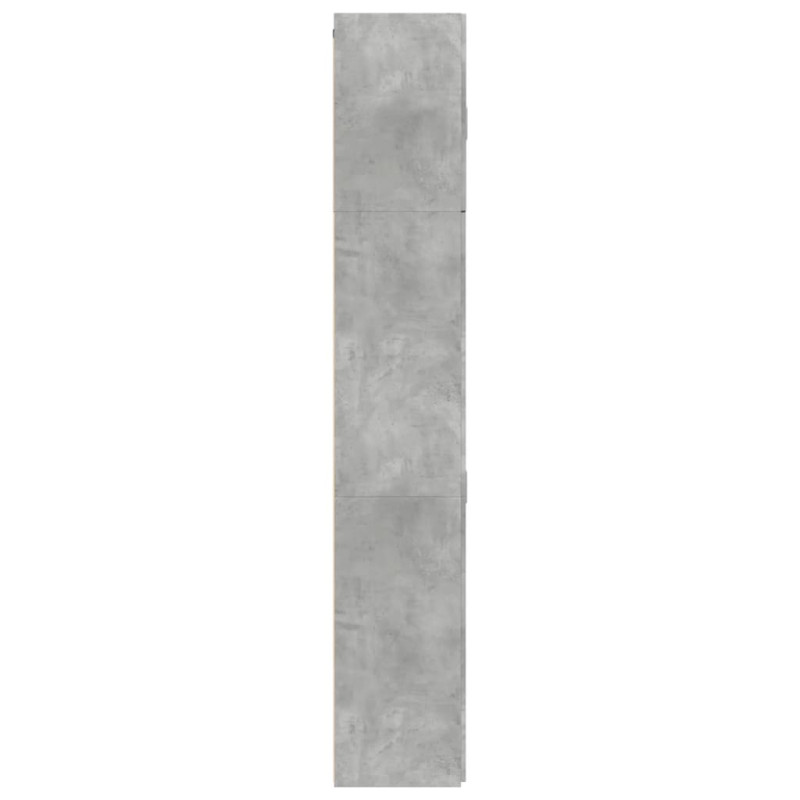 Wysoka szafka, szarość betonu, 80x42,5x249 cm
