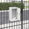 skrzynka na listy z przechowywaniem Biały 30 x 20 x 55 cm Stal