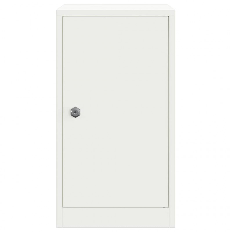 skrzynka na listy z przechowywaniem Biały 30 x 20 x 55 cm Stal