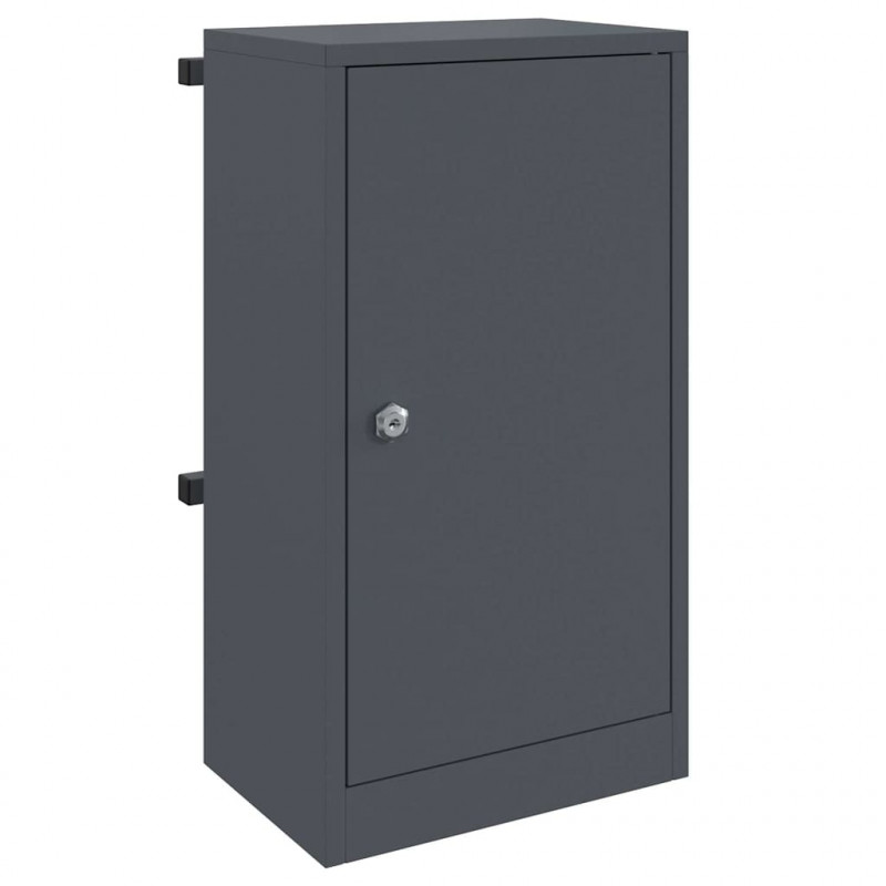 skrzynka na listy z drzwiami Antracyt 30 x 20 x 55 cm Stal