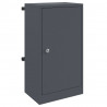 skrzynka na listy z drzwiami Antracyt 30 x 20 x 55 cm Stal