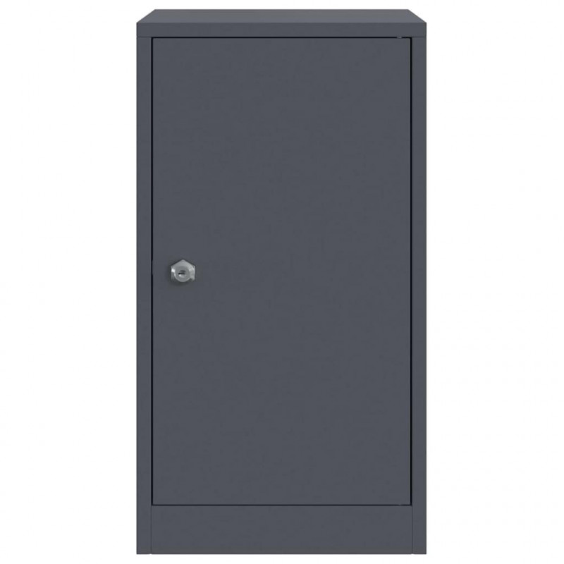 skrzynka na listy z drzwiami Antracyt 30 x 20 x 55 cm Stal
