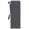 skrzynka na listy z drzwiami Antracyt 30 x 20 x 55 cm Stal