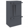 skrzynka na listy z drzwiami Antracyt 30 x 20 x 55 cm Stal