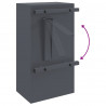 skrzynka na listy z drzwiami Antracyt 30 x 20 x 55 cm Stal