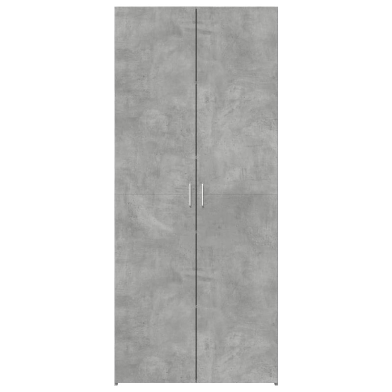 Wysoka szafka, szarość betonu, 80x42,5x185 cm