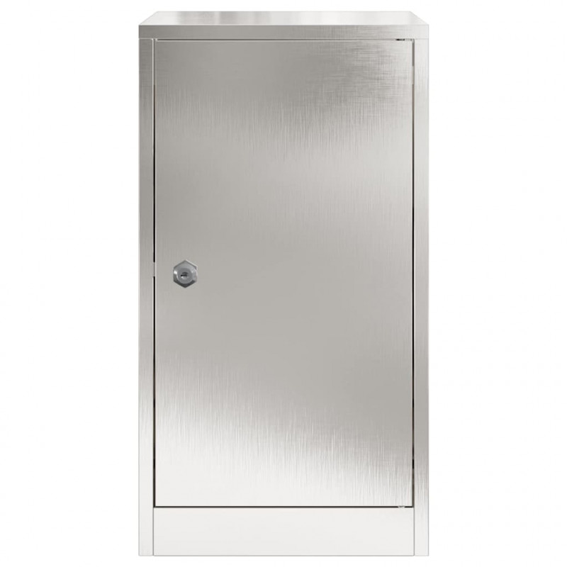 skrzynka na listy Srebrny 30 x 20 x 55 cm Stal nierdzewna