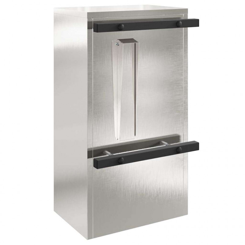 skrzynka na listy Srebrny 30 x 20 x 55 cm Stal nierdzewna