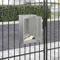skrzynka na listy Czarny 30 x 20 x 55 cm Stal Galwanizowana