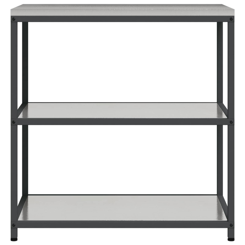 Przechowywanie w kuchni z półką Srebrny 60 x 50 x 92 cm Stal