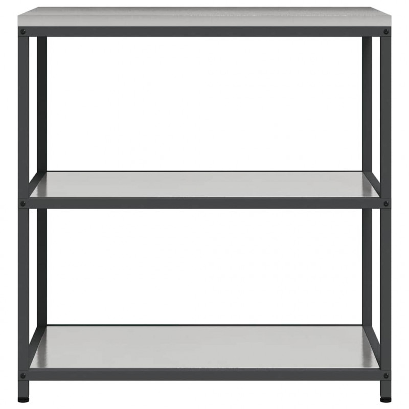 Przechowywanie w kuchni z półką Srebrny 60 x 50 x 92 cm Stal