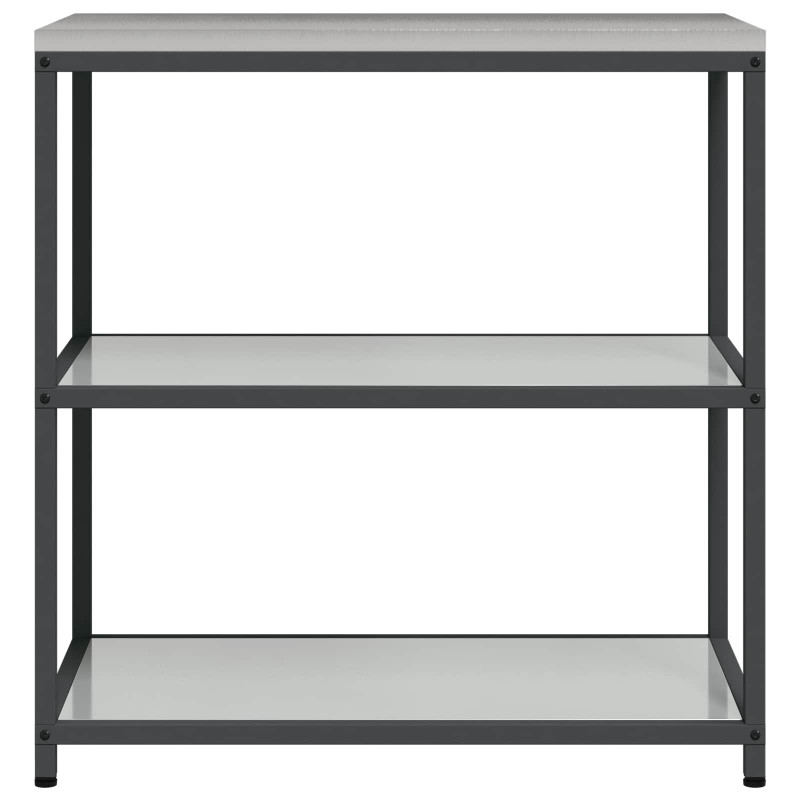 Przechowywanie w kuchni z półką Srebrny 60 x 50 x 92 cm Stal