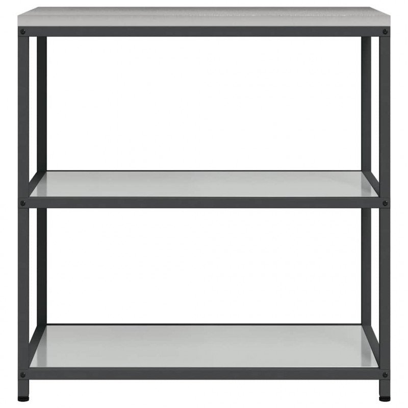 Przechowywanie w kuchni z półką Srebrny 60 x 50 x 92 cm Stal
