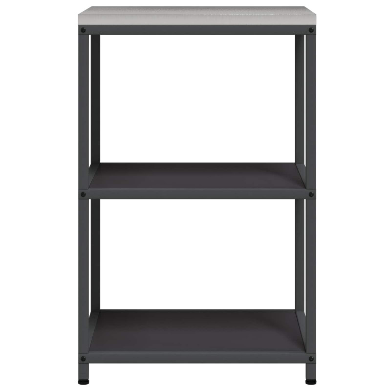 Przechowywanie w kuchni z półką Czarny 60 x 50 x 92 cm Stal