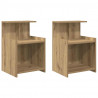 Szafka Nocna 2 pcs Dąb rzemieślniczy 40 x 35 x 60 cm