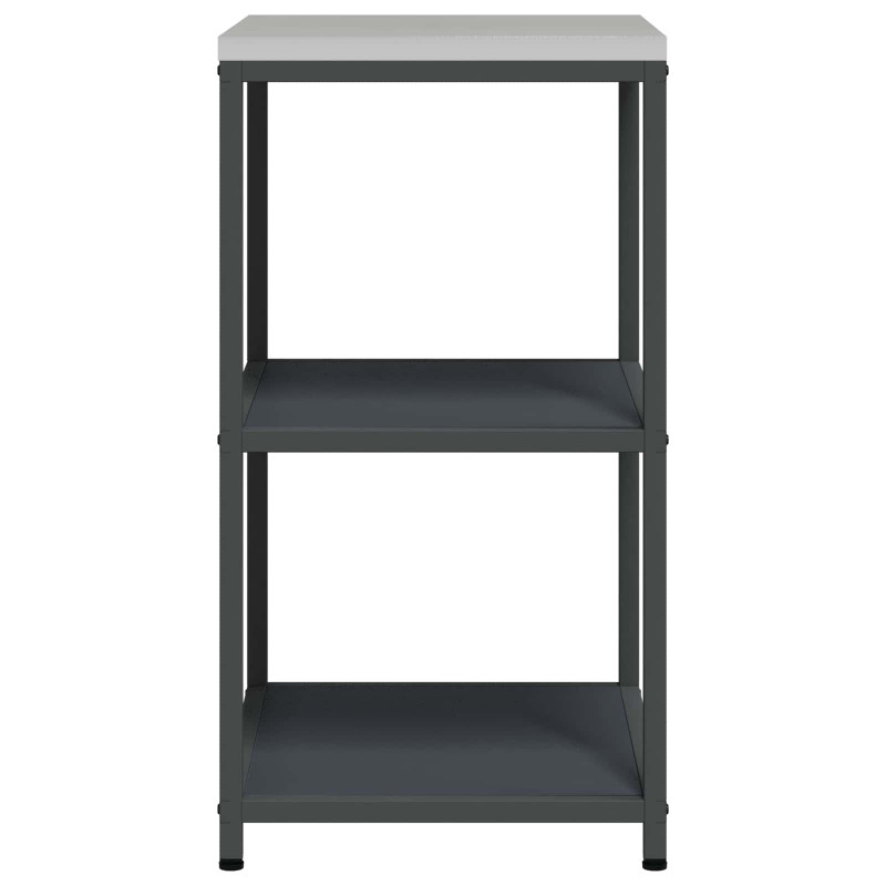 Przechowywanie w kuchni z półką Antracyt 60 x 50 x 92 cm Stal