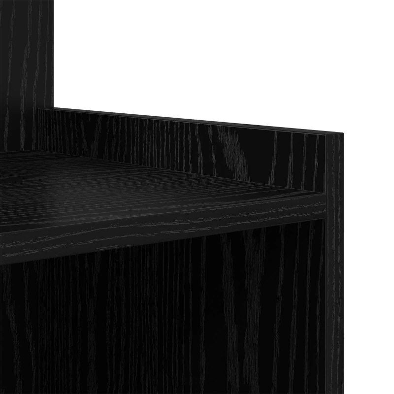Szafka Nocna Czarny Dąb 40 x 35 x 60 cm Materiał drewnopochodny