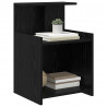 Szafka Nocna 2 pcs Czarny Dąb 40 x 35 x 60 cm