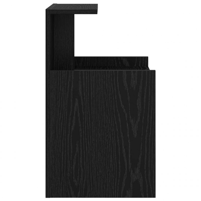 Szafka Nocna 2 pcs Czarny Dąb 40 x 35 x 60 cm