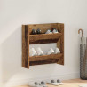 Szafka na buty z półką Stare drewno 60 x 18 x 60 cm