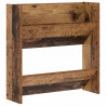 Szafka na buty z półką 2 pcs Stare drewno 60 x 18 x 60 cm