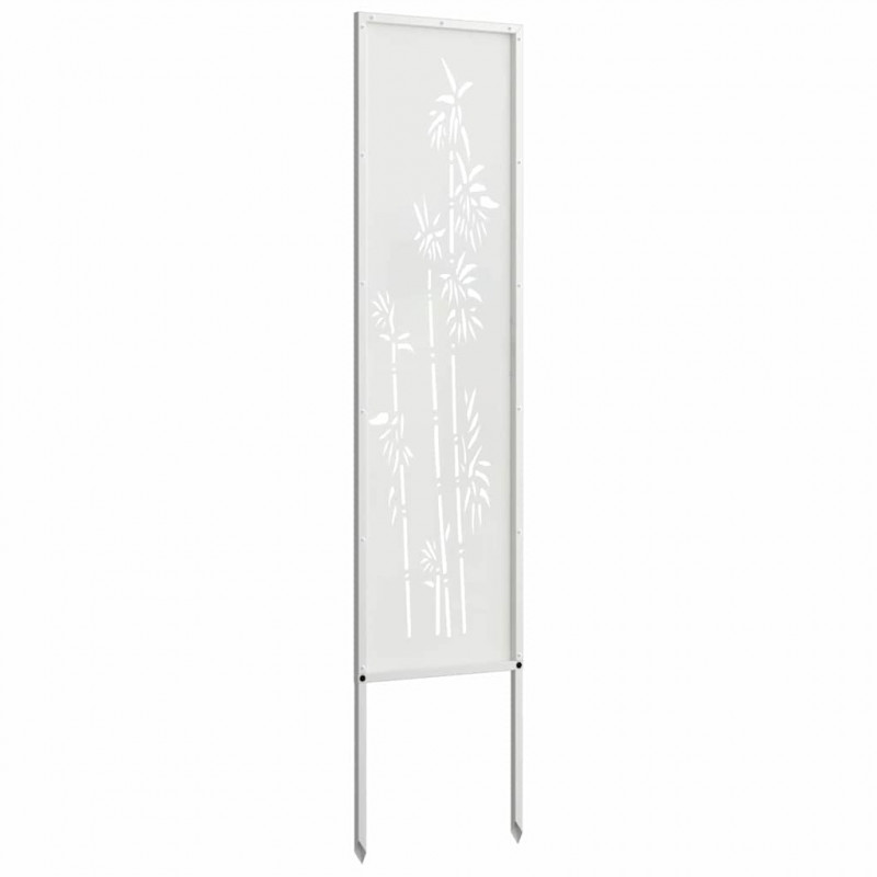Ekran zapewniający prywatność w ogrodzie Biały 32 x 140 cm