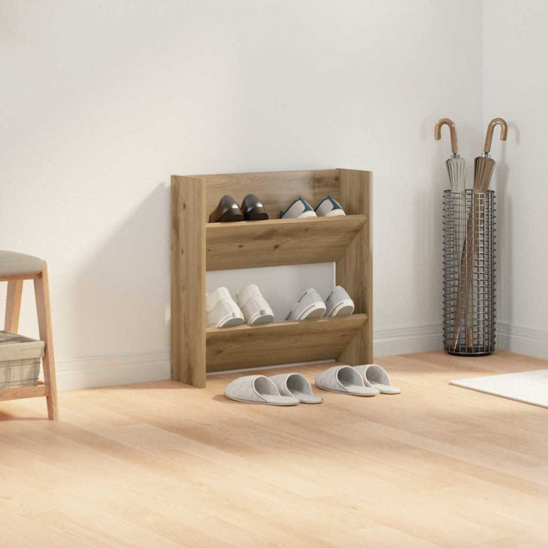 Szafka na buty z półką Dąb rzemieślniczy 60 x 18 x 60 cm