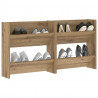 Szafka na buty z półką 2 pcs Dąb rzemieślniczy 60 x 18 x 60 cm