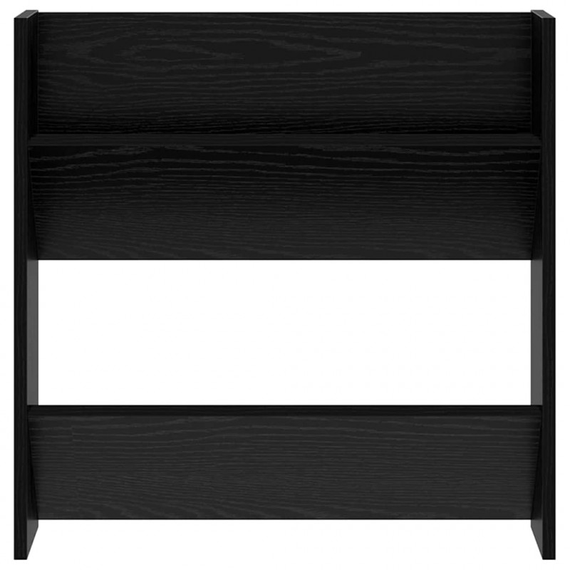 Szafka na buty z półką 2 pcs Czarny Dąb 60 x 18 x 60 cm
