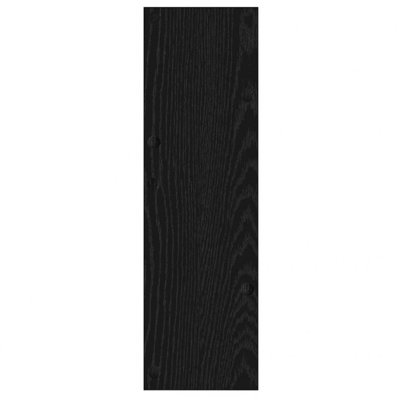 Szafka na buty z półką 2 pcs Czarny Dąb 60 x 18 x 60 cm