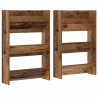 Szafka na buty z półką 2 pcs Stare drewno 60 x 18 x 90 cm