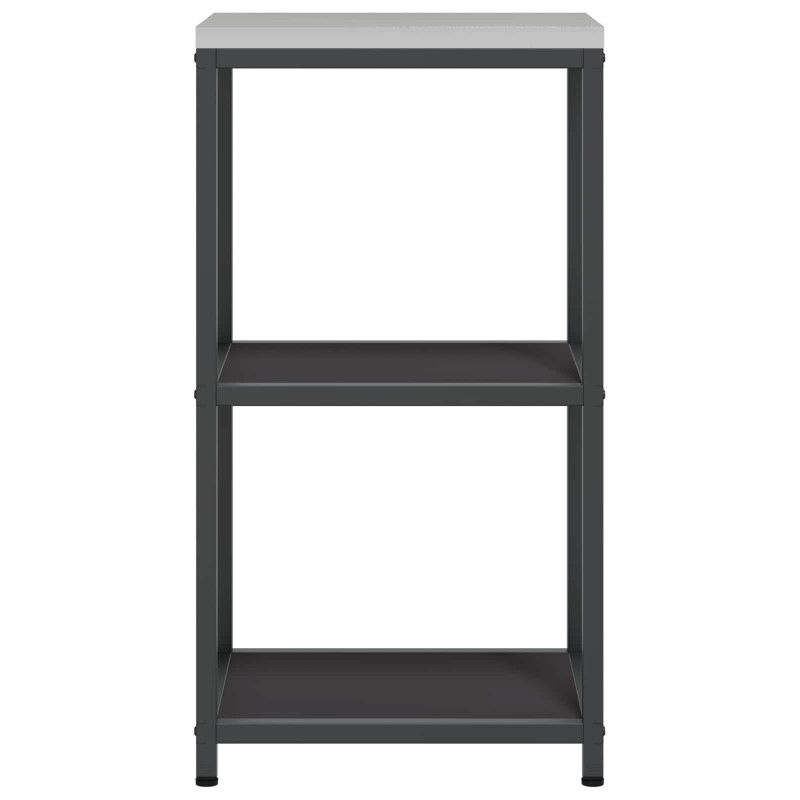 Przechowywanie w kuchni z półką Czarny 60 x 50 x 92 cm Stal