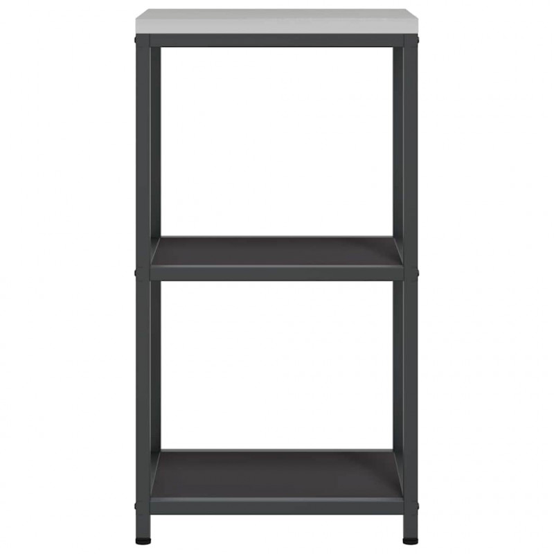 Przechowywanie w kuchni z półką Czarny 60 x 50 x 92 cm Stal