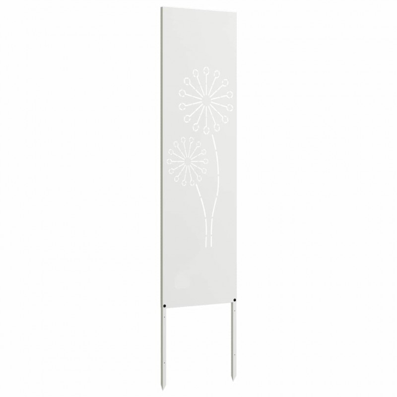 Ekran zapewniający prywatność w ogrodzie Biały 32 x 140 cm