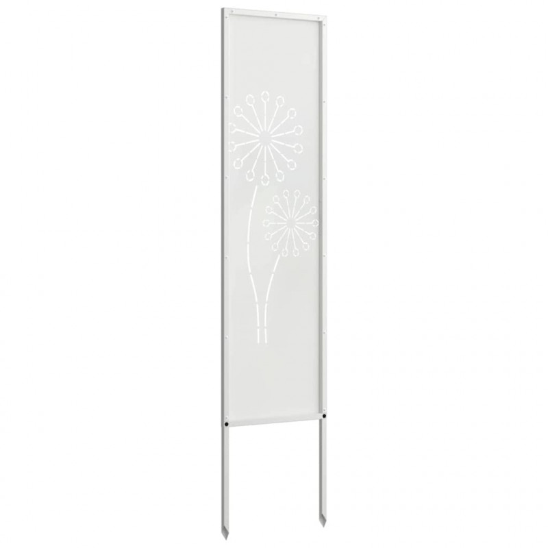 Ekran zapewniający prywatność w ogrodzie Biały 32 x 140 cm