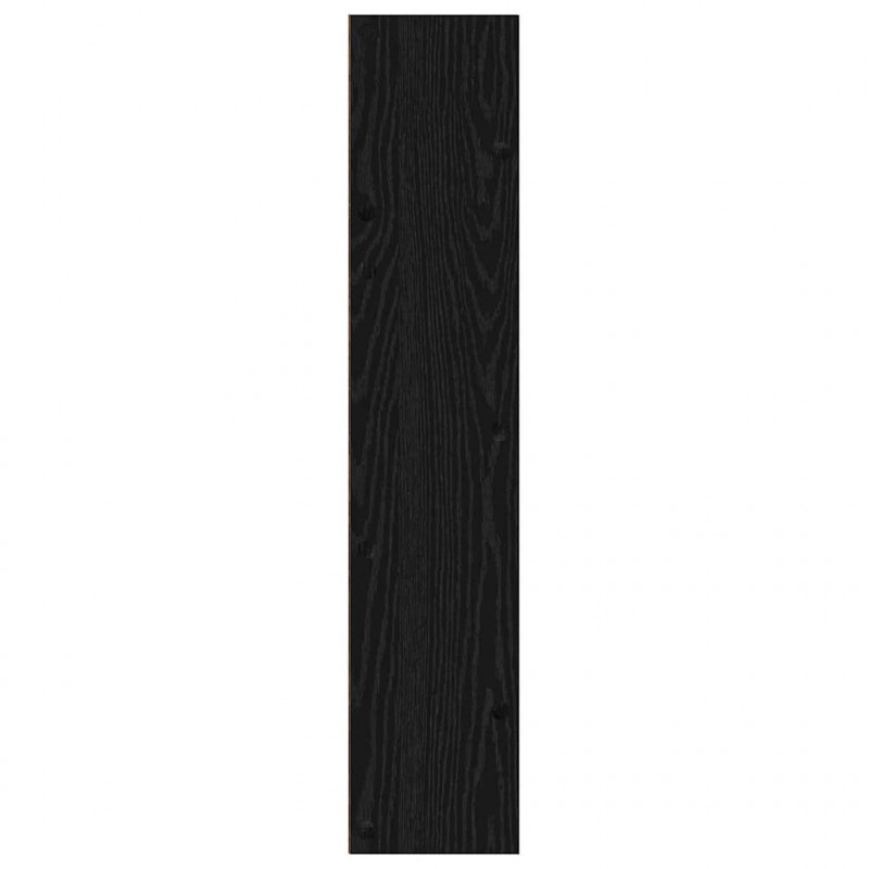 Szafka na buty z półką 2 pcs Czarny Dąb 60 x 18 x 90 cm