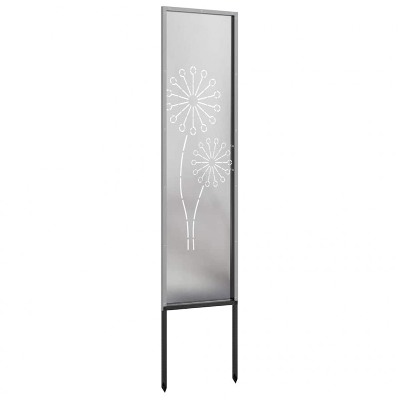 Ekran zapewniający prywatność w ogrodzie Srebrny 32 x 140 cm