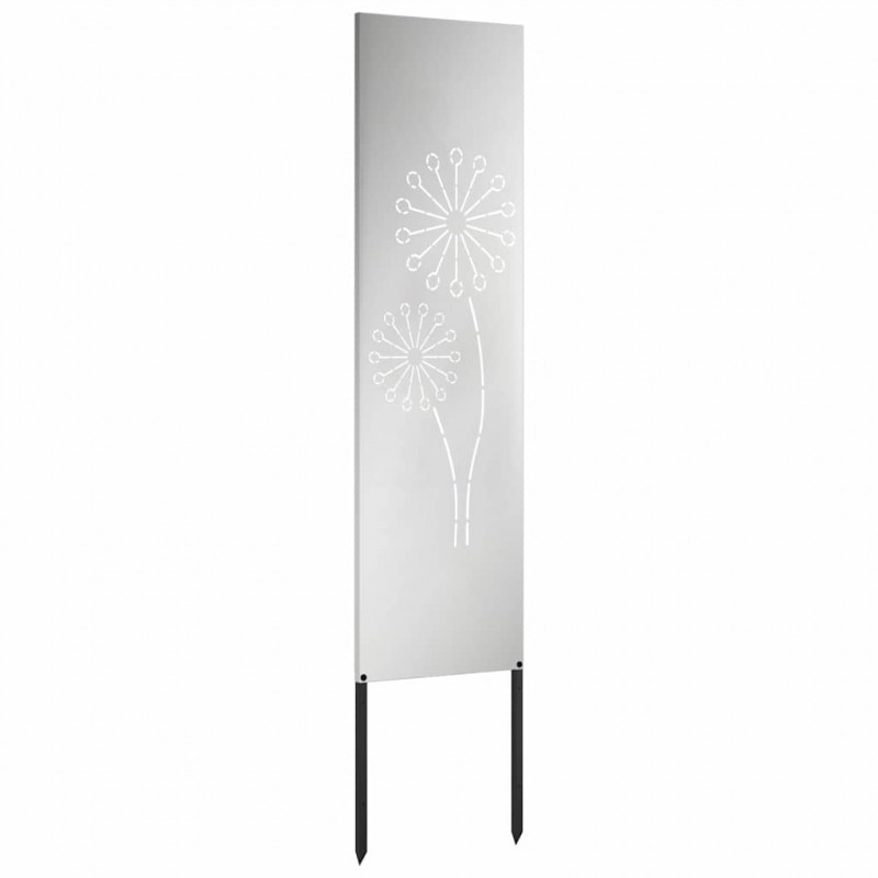 Ekran zapewniający prywatność w ogrodzie Srebrny 32 x 140 cm