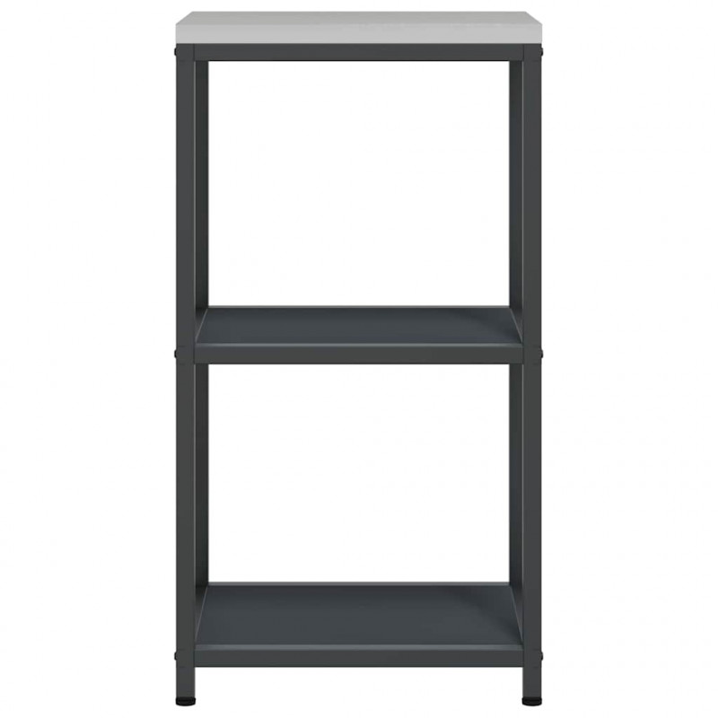 Przechowywanie w kuchni z półką Antracyt 60 x 50 x 92 cm Stal