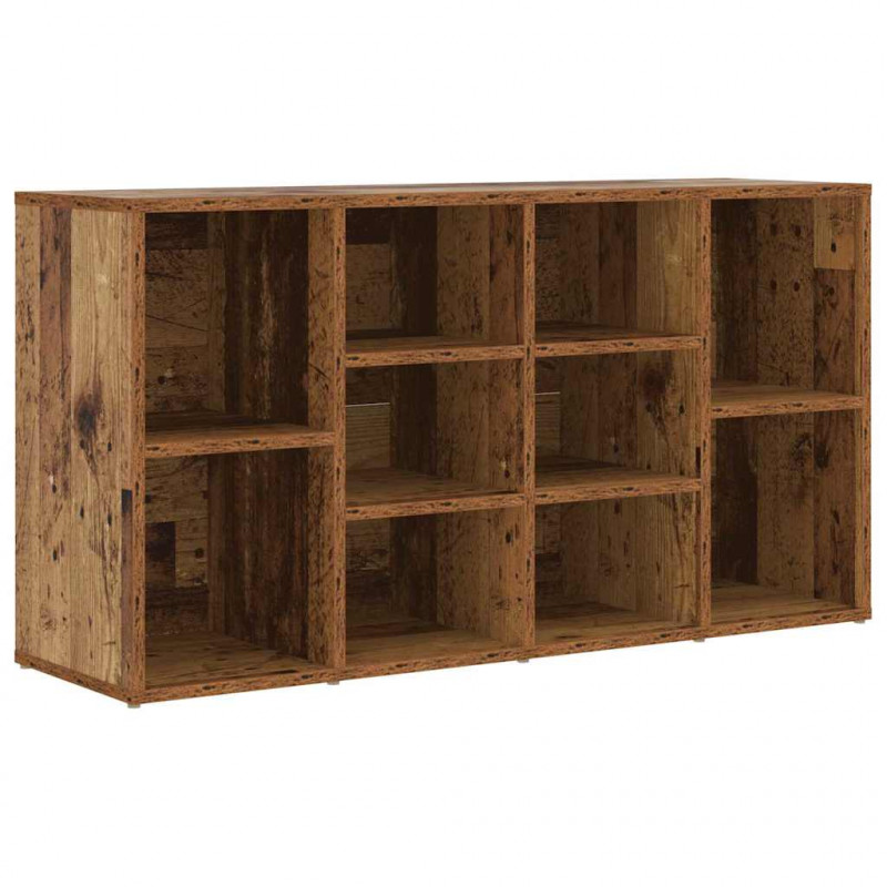 Ławka na buty z półką Stare drewno 103 x 30 x 54,5 cm