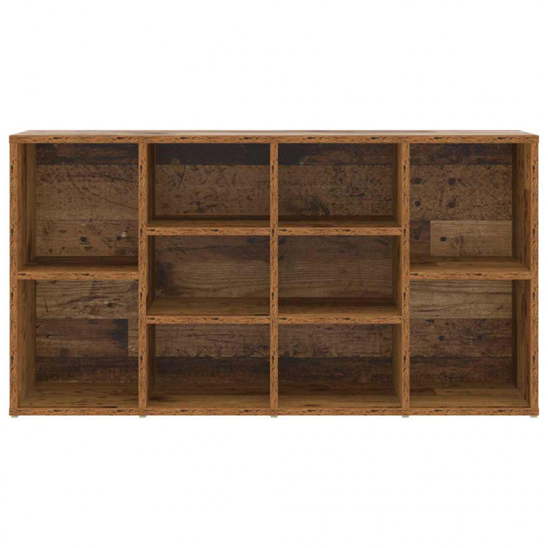 Ławka na buty z półką Stare drewno 103 x 30 x 54,5 cm