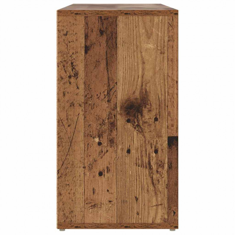 Ławka na buty z półką Stare drewno 103 x 30 x 54,5 cm